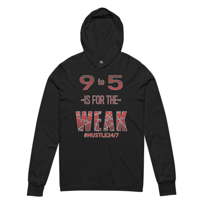 9 to 5-Hooded Long-Sleeve Premium Tee